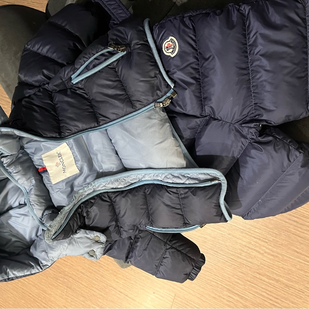 Moncler Dark Blue Kids Puffer Jacket